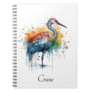 Caderno Espiral Groseleita: Arte em Aquarela, personalizado