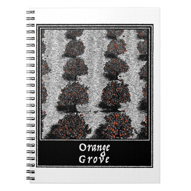 Caderno Espiral Grove Laranja (Frente)