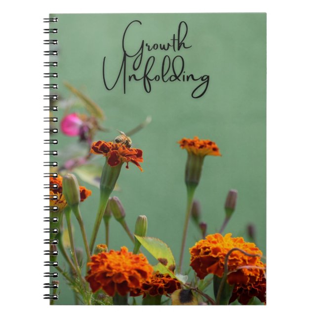Caderno Espiral Growth Unfolding Classic Notebook | Boho Minimal (Frente)