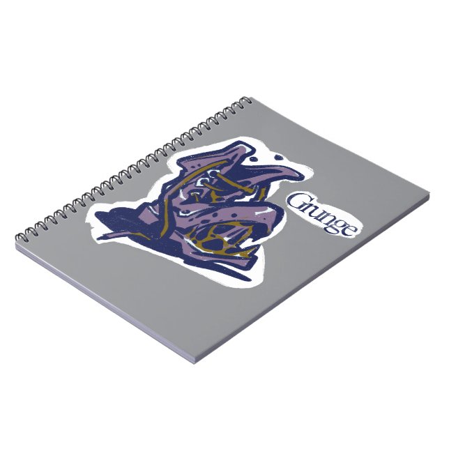 Caderno Espiral Grunge (Left Side)