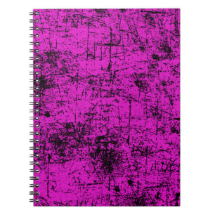 Caderno Espiral Grunge Rosa