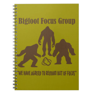Caderno Espiral Grupo foco de Bigfoot. Reunião das mentes