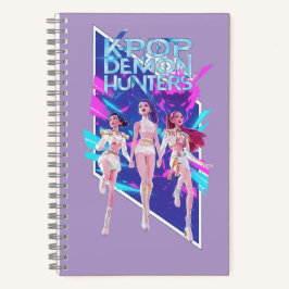 Caderno Espiral Grupo Ídolo de Anime K-Pop