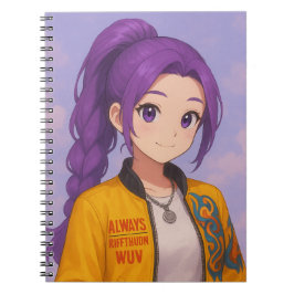 Caderno Espiral Grupo Ídolo K-Pop Anime | Estilo Pop de Mangá Orig