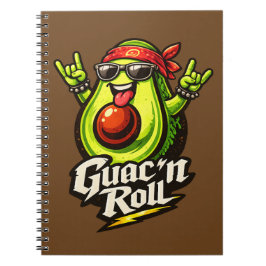Caderno Espiral Guac 'n Roll - Pacote Guac - Amantes de Comida