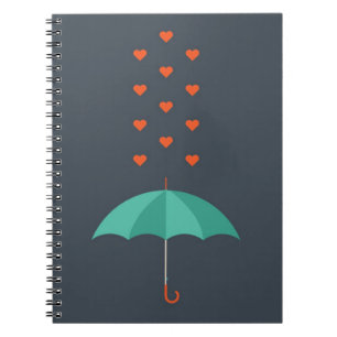 Caderno Espiral Guarda-chuva