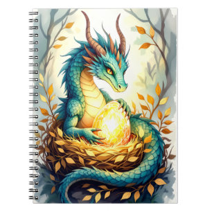 Caderno Espiral Guardião do Bloco de Ovos de Ouro