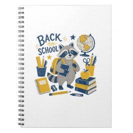 Caderno Espiral Guaxinim de Volta às Aulas no Ensino Médio