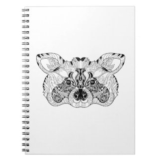 Caderno Espiral Guaxinim inspirado