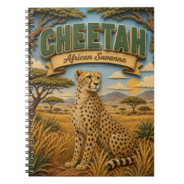 Caderno Espiral Guepardo Savana Africana POPCUT