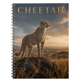 Caderno Espiral Guepardo Savana da África Oriental ANIMAIS
