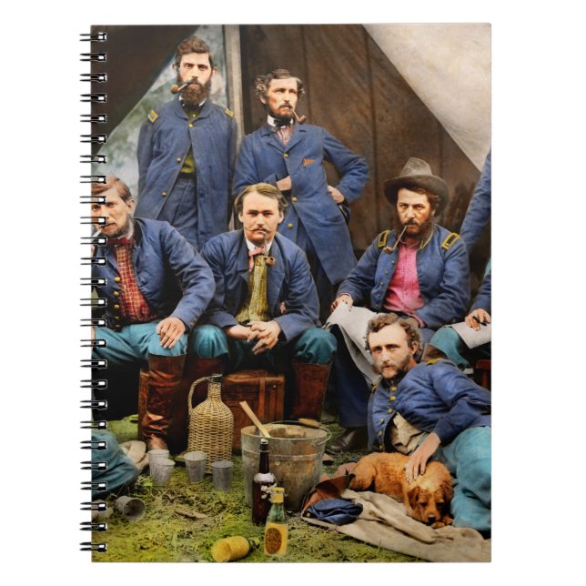Caderno Espiral Guerra Civil - O jovem George Armstrong Custer 186 (Frente)