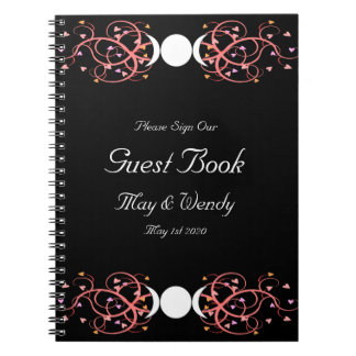 Caderno Espiral Guestbook lésbica de Wiccan Handfasting da deusa