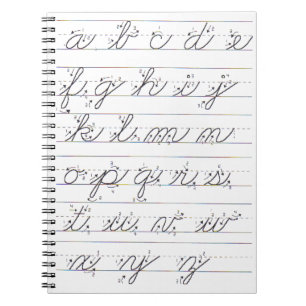 Caderno Espiral Guia Cursive Lowercase