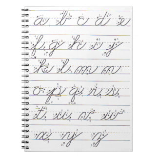 Caderno Espiral Guia Cursive Lowercase