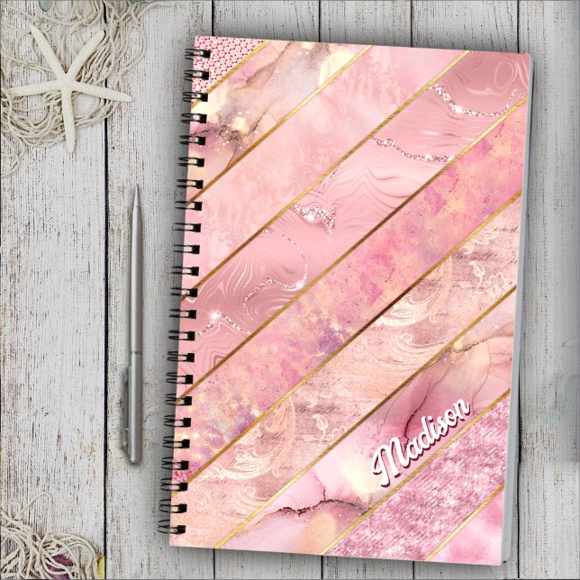 Caderno Espiral Guia de desenho geométrico giro-rosa (Criador carregado)