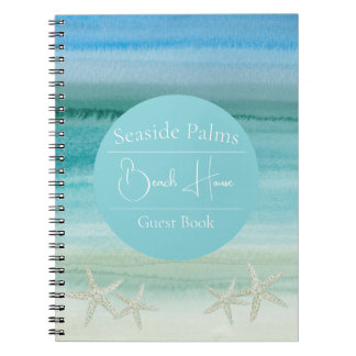 Caderno Espiral Guia de Estrelas de Aquarela Personalizável