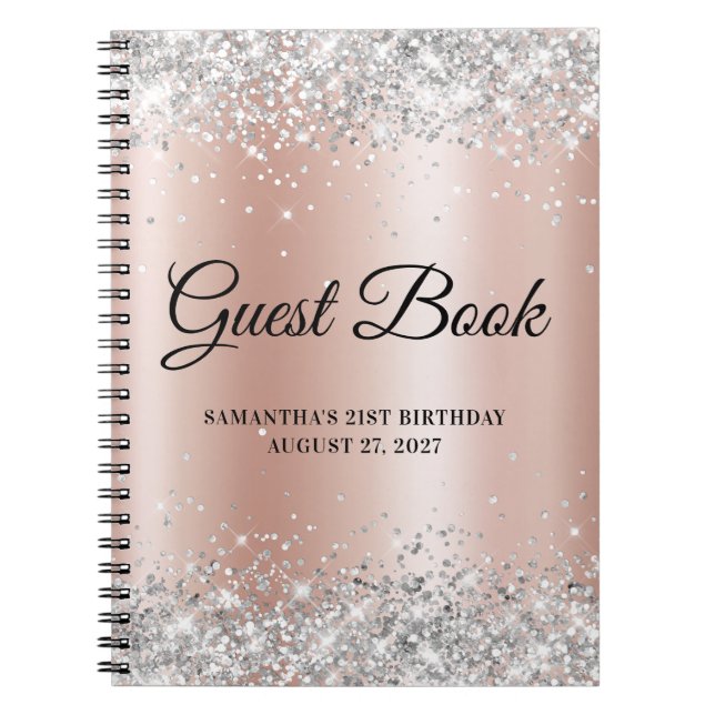 Caderno Espiral Guia do Shimmer aniversário de 21 anos Rosa do Sil (Frente)