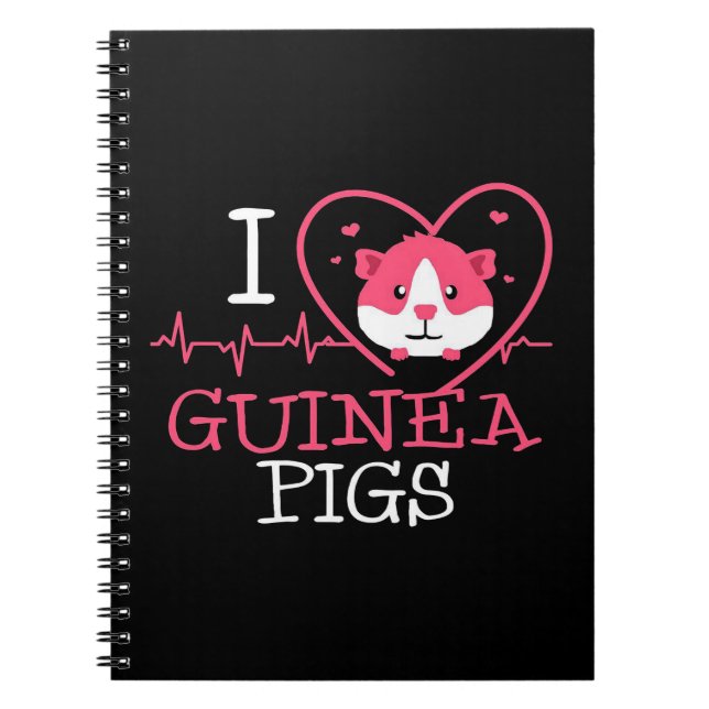 Caderno Espiral Guiné Pig Love Rodent | Batimentos cardíacos (Frente)