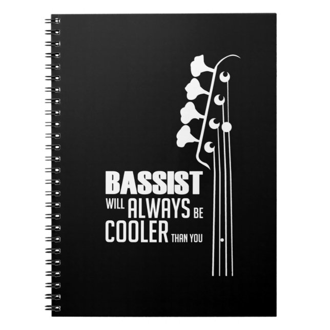 Caderno Espiral Guitarista Bhelps Sempre Mais Frio Que Você Xmas (Frente)