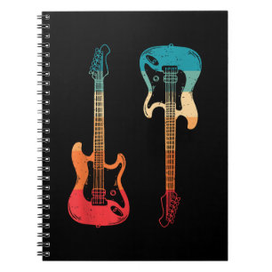Caderno Espiral Guitarista-guitarrista Elétrica Bass Guitar Rock M