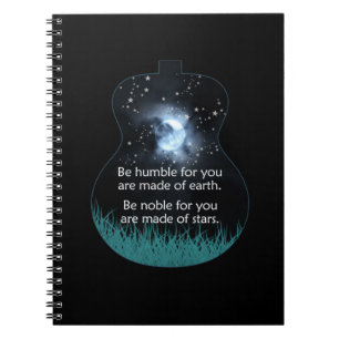 Caderno Espiral Guitarista Seja Humilde Porque Você É Feita De Nat