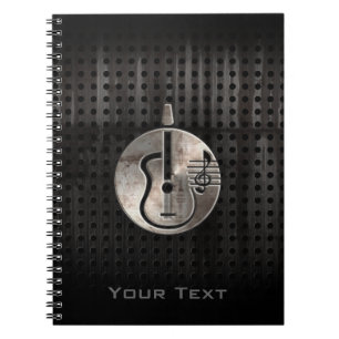 Caderno Espiral Guitarra acústica áspera