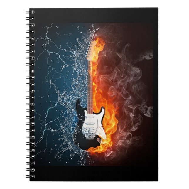 CADERNO ESPIRAL GUITARRA DE SMOKIN (Frente)