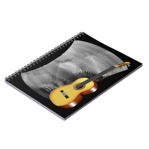 Caderno Espiral Guitarra e Folha de Música