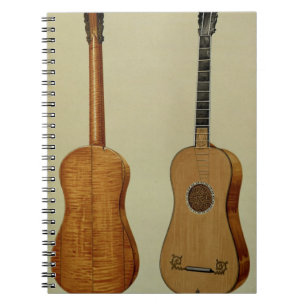 Caderno Espiral Guitarra feita por Antonio Stradivarius