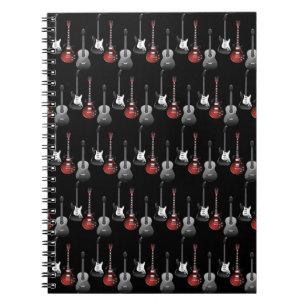 Caderno Espiral Guitarras Elétricas Legais para Presente de Amante