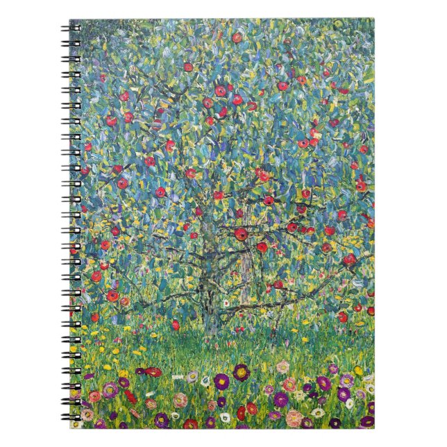 Caderno Espiral Gustav Klimt - Árvore de Maçã (Frente)