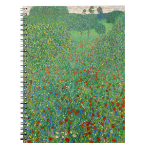 Caderno Espiral Gustav Klimt - Campo de Papoulas