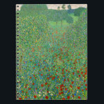 Caderno Espiral Gustav Klimt - Campo Poppy<br><div class="desc">Poppy Field / Field of Poppies - Gustav Klimt, Oil on Canvas, 1907</div>