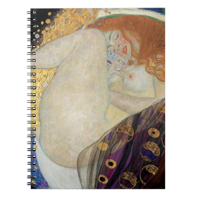 Caderno Espiral Gustav Klimt - Danae (Frente)