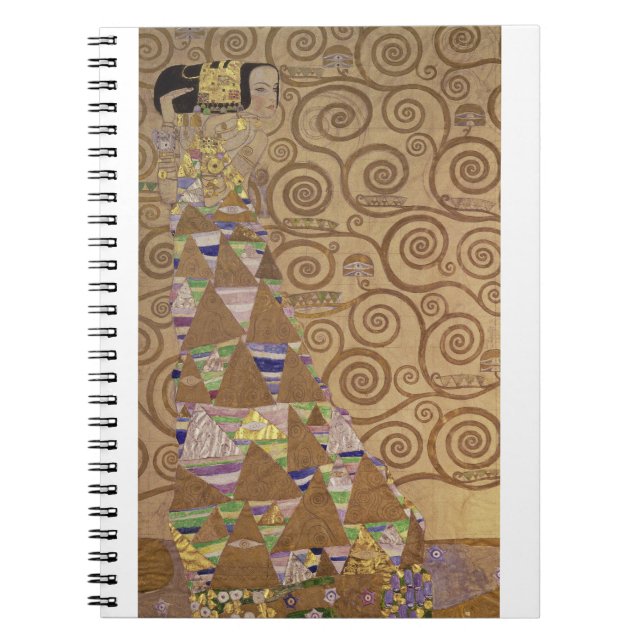 Caderno Espiral Gustav Klimt - Expectativa (Frente)