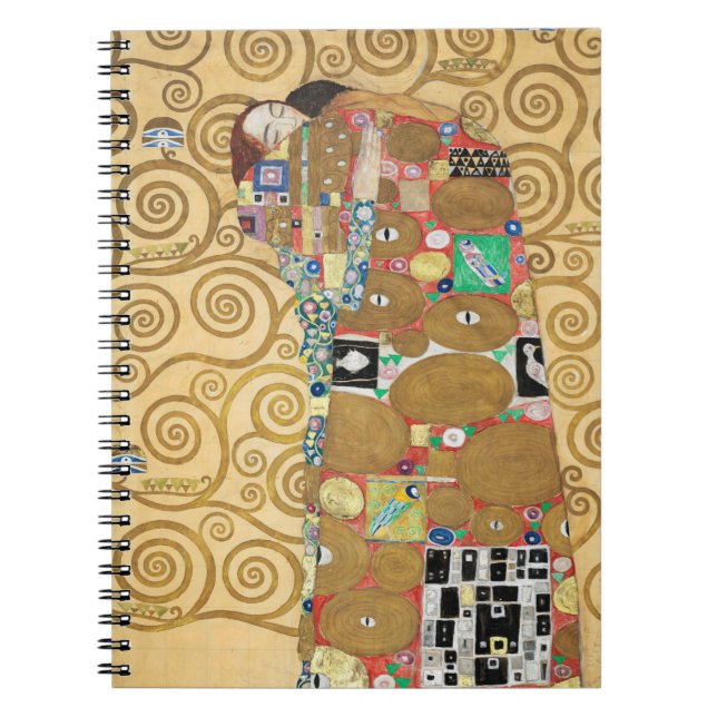 Caderno Espiral Gustav Klimt - Fulfillment, Stoclet Frieze (Frente)