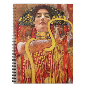 Caderno Espiral Gustav Klimt - Higéia Deusa da Medicina da Saúde