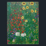 Caderno Espiral Gustav Klimt - Jardim de Fazenda com Girassóis<br><div class="desc">Gustav Klimt - Jardim de Fazenda com Girassóis</div>