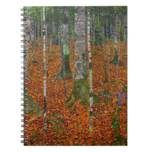 Caderno Espiral Gustav Klimt - Madeira de Birch