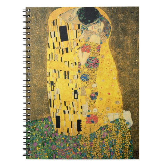 Caderno Espiral GUSTAV KLIMT - O beijo de 1907 (Frente)
