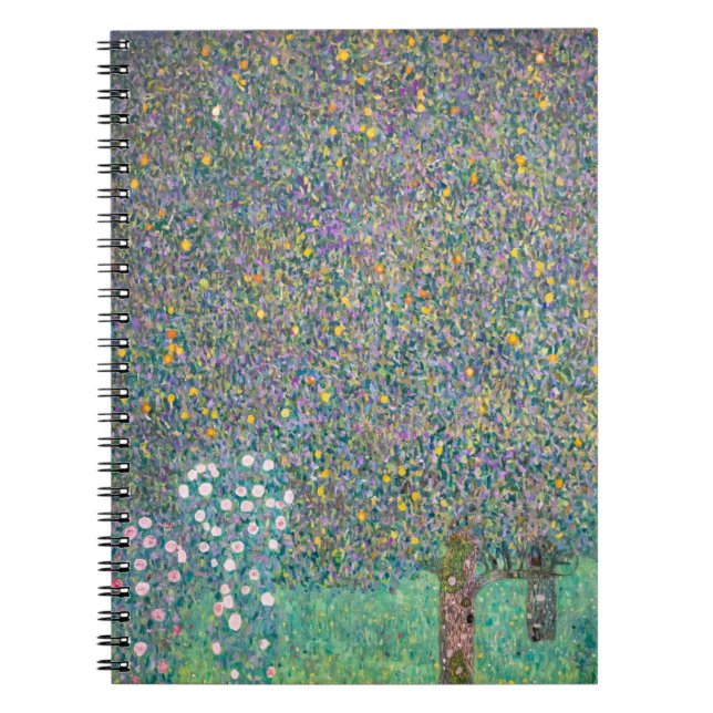 Caderno Espiral Gustav Klimt - Rosebushes debaixo das Árvores (Frente)