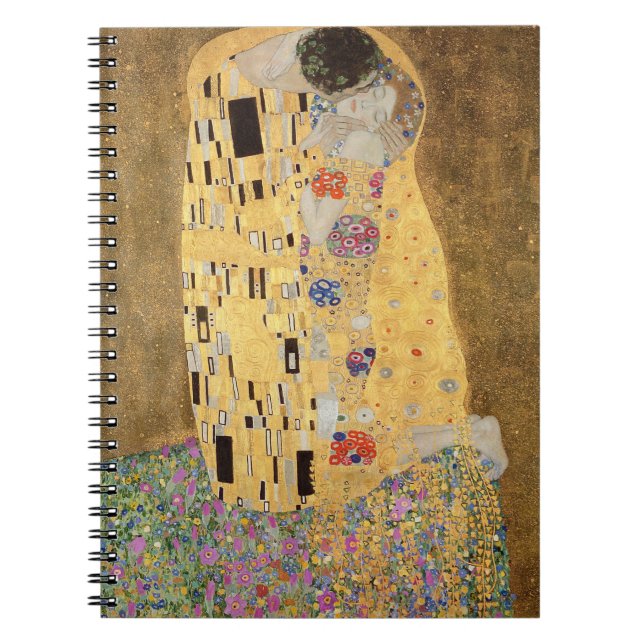 Caderno Espiral Gustav Klimt | The Kiss, 1907-08 (Frente)
