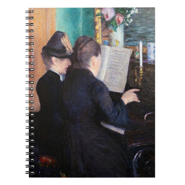 Caderno Espiral Gustave Caillebotte - A lição do Piano (Frente)