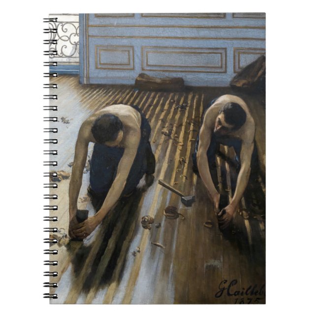 Caderno Espiral Gustave Caillebotte - Os Raspadores de Piso (Frente)