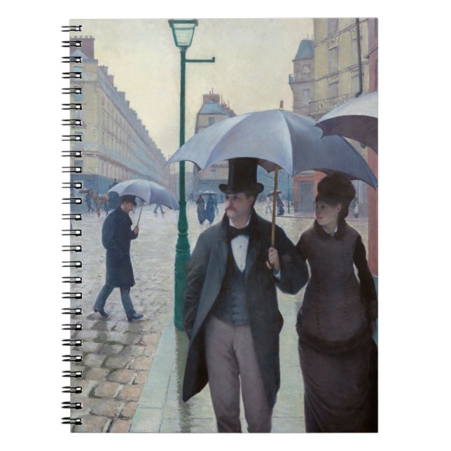Caderno Espiral Gustave Caillebotte - Paris Street; Rainy Day (Frente)