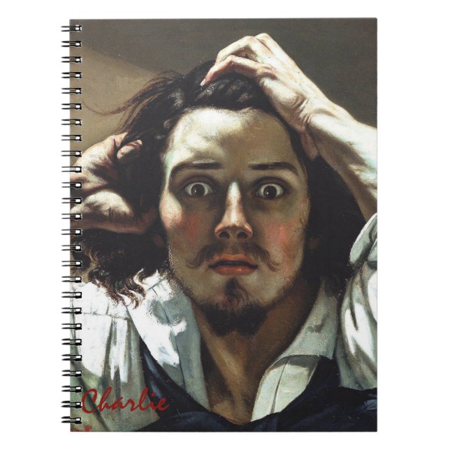 Caderno Espiral Gustave Courbet Le Désespéré _ Personalized (Frente)