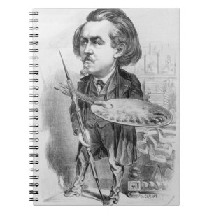 Caderno Espiral Gustave Dore (1832-83), caricatura 'de Le Boulev