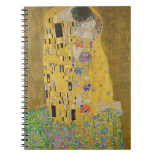 Caderno Espiral Gustavo Klimt "o beijo "