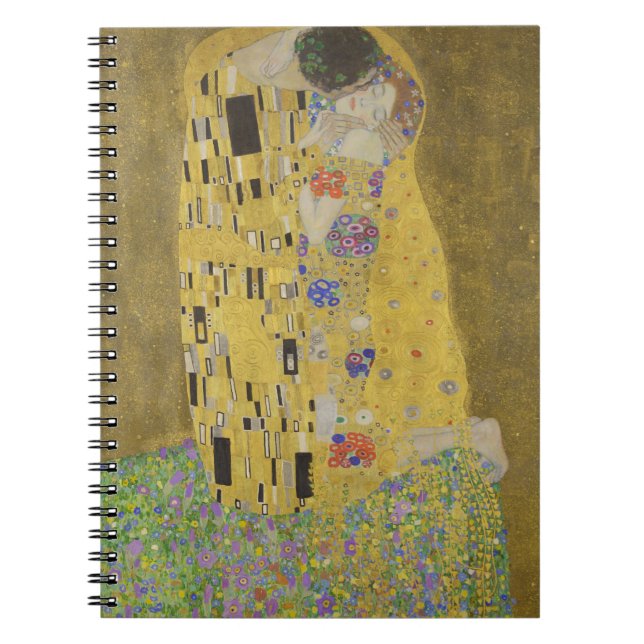 Caderno Espiral Gustavo Klimt "o beijo " (Frente)